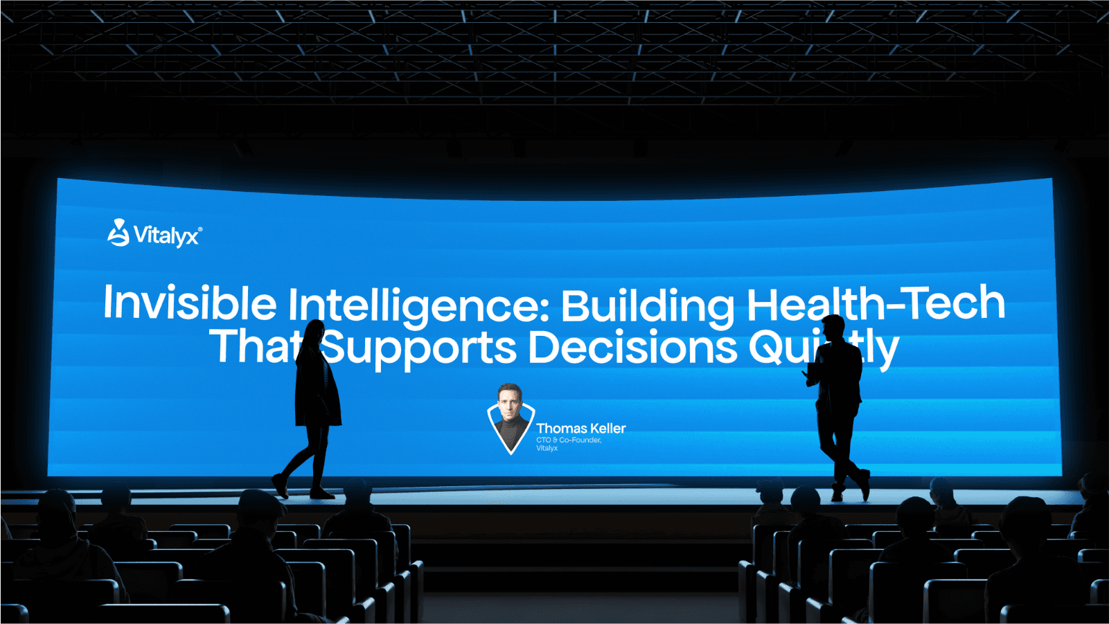 VITALYX conference backdrop mockup